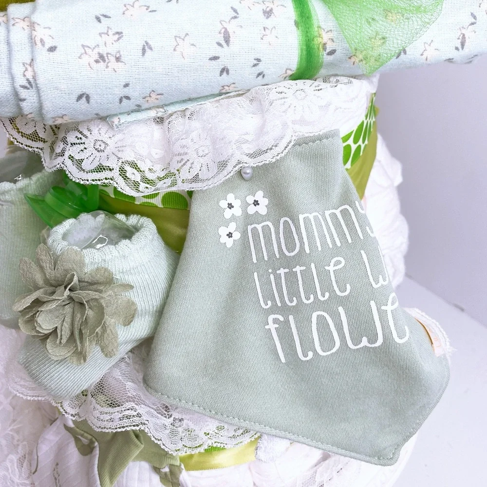 Turtle Girls Diaper Cake